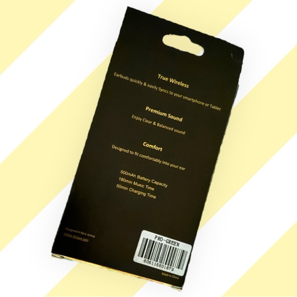 TRUE WIRELESS PRO-SPORT BLUETOOTH WIRE FREE EARBUDS - Picture 2 of 2